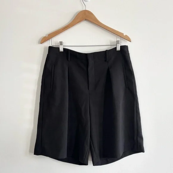 Gibson Latimer Long Pleated Tailored High Waist Dress Shorts - Picture 2 of 12